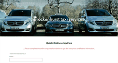 Desktop Screenshot of brockenhursttaxi.com