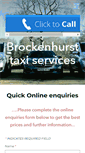 Mobile Screenshot of brockenhursttaxi.com